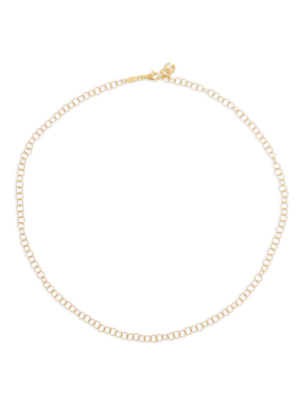 18K yellow gold twisted necklace