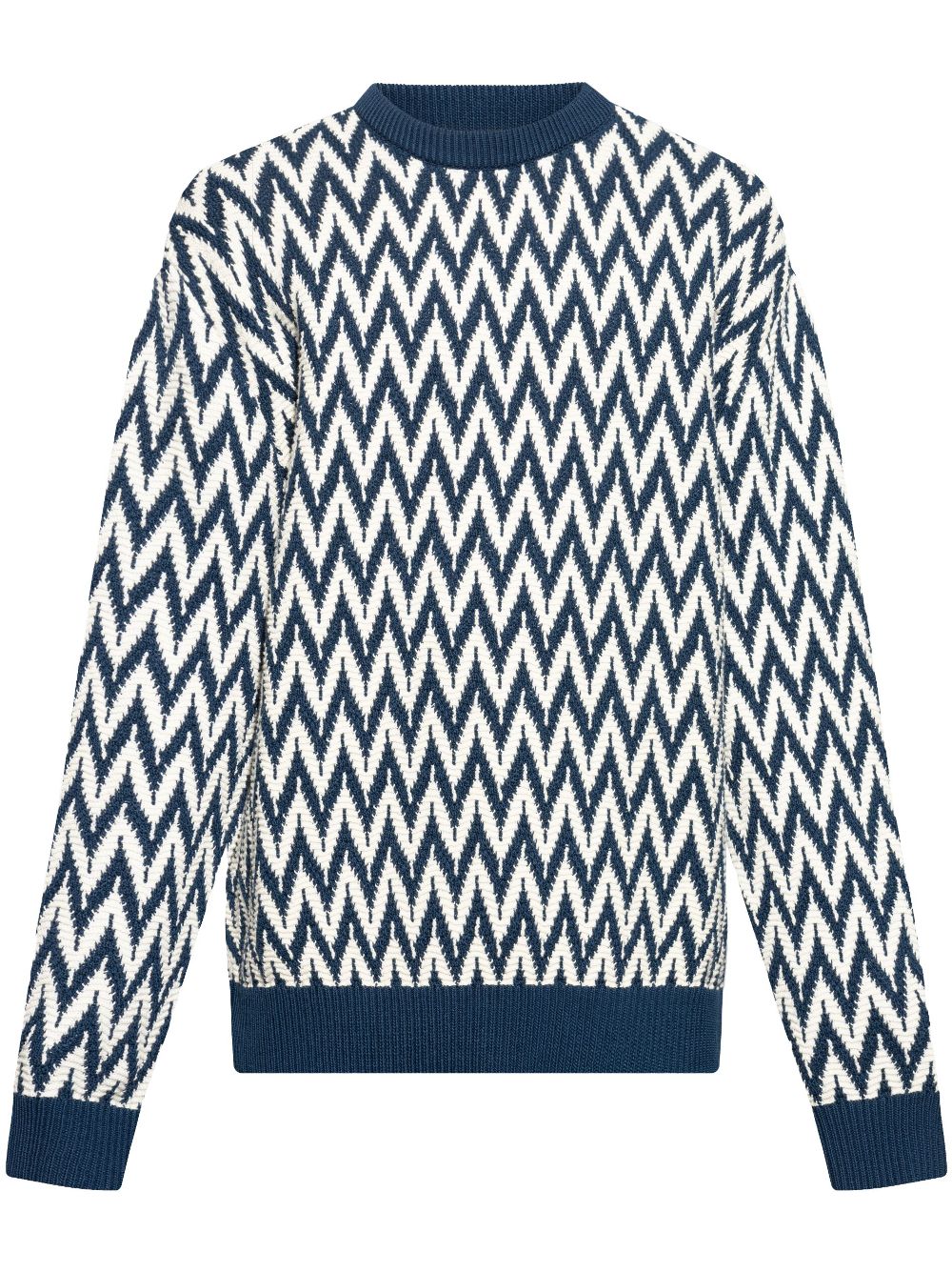 Lanvin zigzag motif sweater - Blue