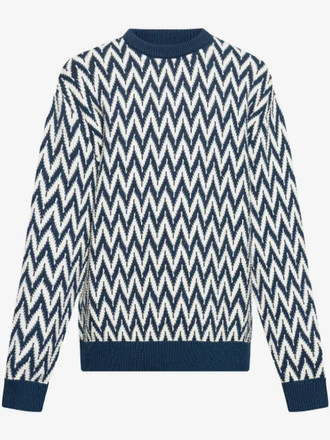 Lanvin zigzag motif sweater