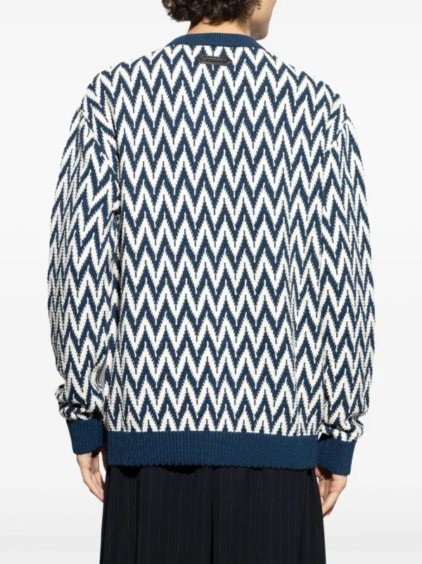 Lanvin Zigzag Motif Sweater | Blue | FARFETCH Lanvin Zigzag Motif Sweater | Blue | FARFETCH