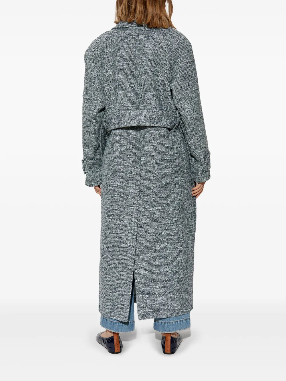 Victoria Beckham Jas met enkele rij knopen Grijs