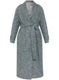 Victoria Beckham raglan-sleeve single-breasted coat - Grey
