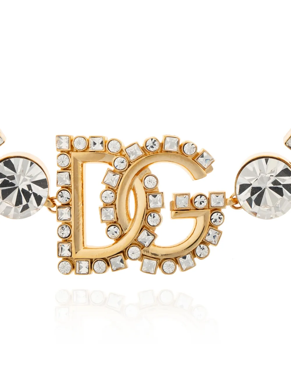 Dolce & Gabbana Logo-plaque Bracelet In Gold