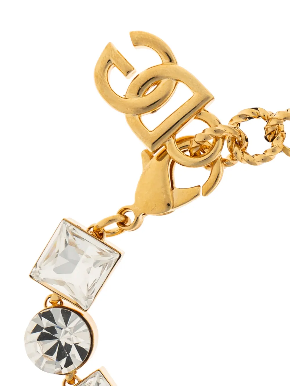 Dolce & Gabbana Logo-plaque Bracelet In Gold