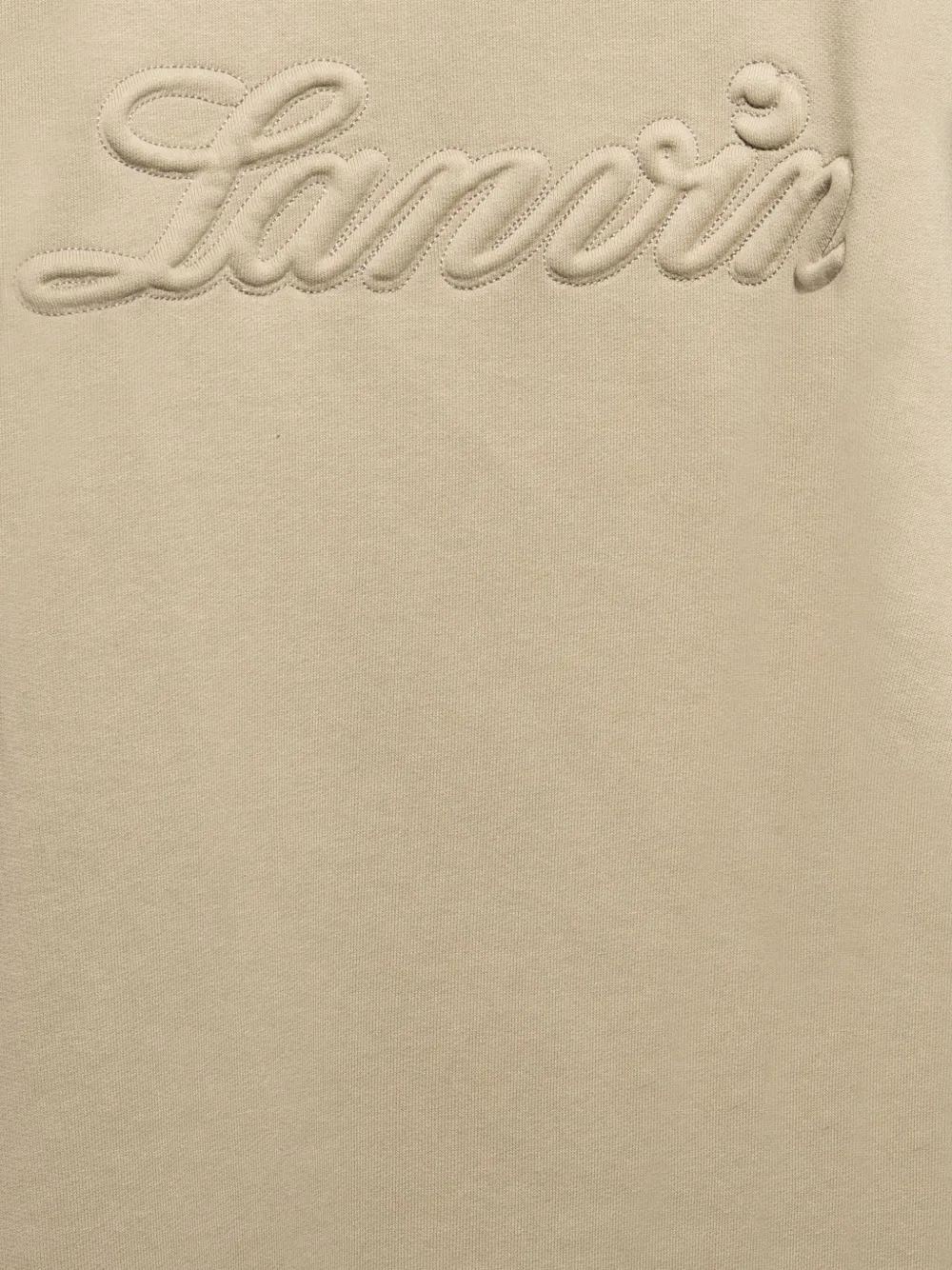 Lanvin Sweater met logo Beige