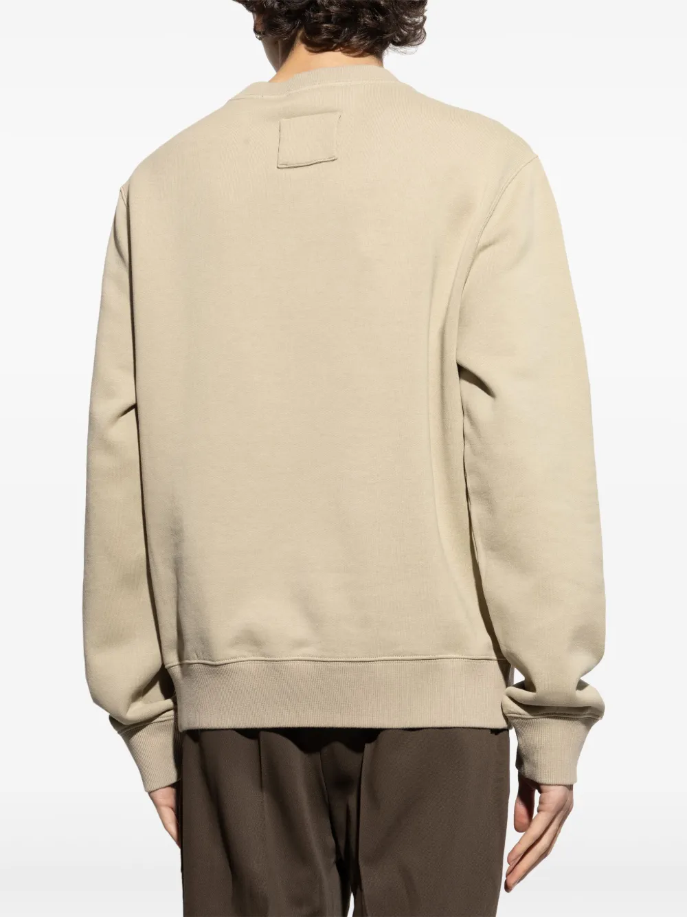 Lanvin Sweater met logo Beige