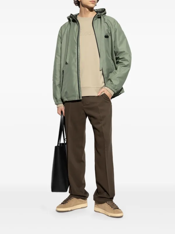 【関税込】新作◆LANVIN ランバン◆ロゴ コットン スウェット Lanvin ロゴ スウェットシャツ | ニュートラル | FARFETCH JP