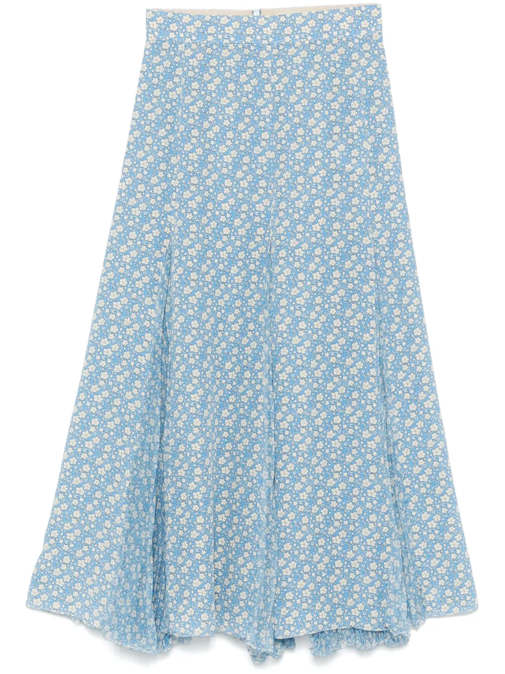 silk midi skirt