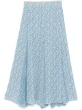 Ermanno Scervino silk midi skirt - Blue