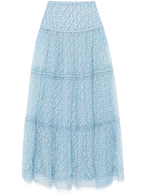 Ermanno Scervino valencienne lace-detail maxi skirt