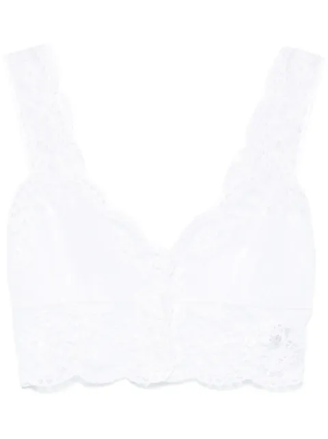 Ermanno Scervino lace-detail cotton top