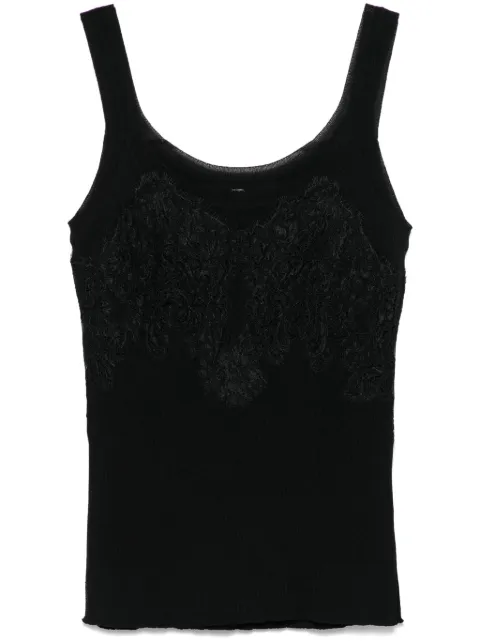 Ermanno Scervino camiseta con detalle de encaje