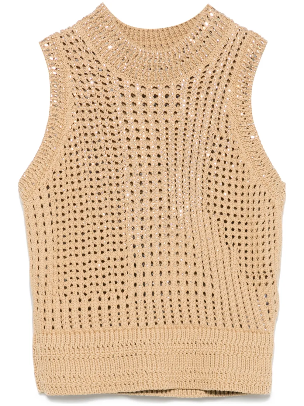 crystal-embellished tank top