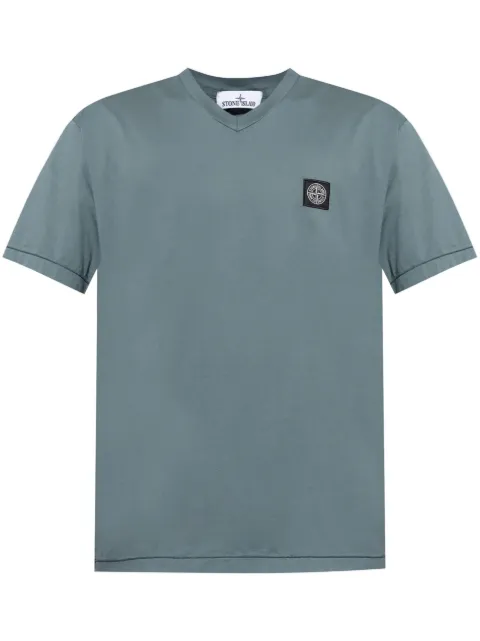 Stone Island playera con cuello en V