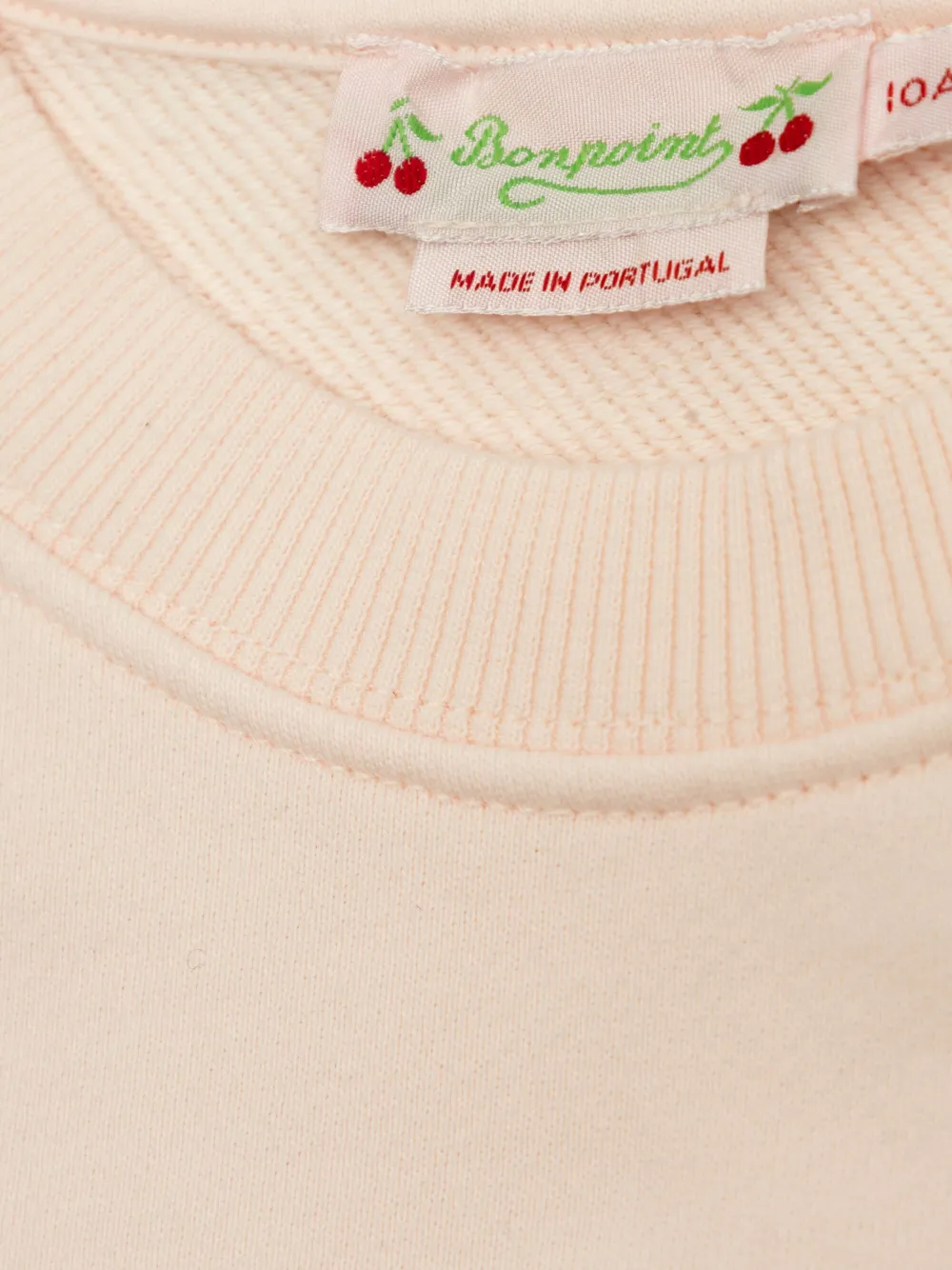 Bonpoint Sweater met geborduurd logo Beige