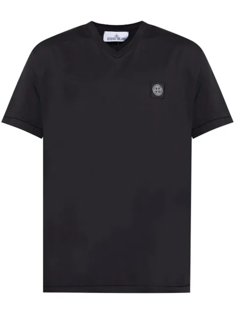 Stone Island playera con cuello en V