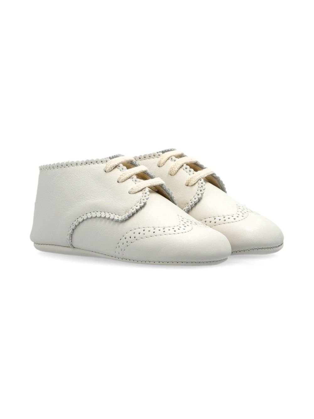 Bonpoint leather pre-walkers - White