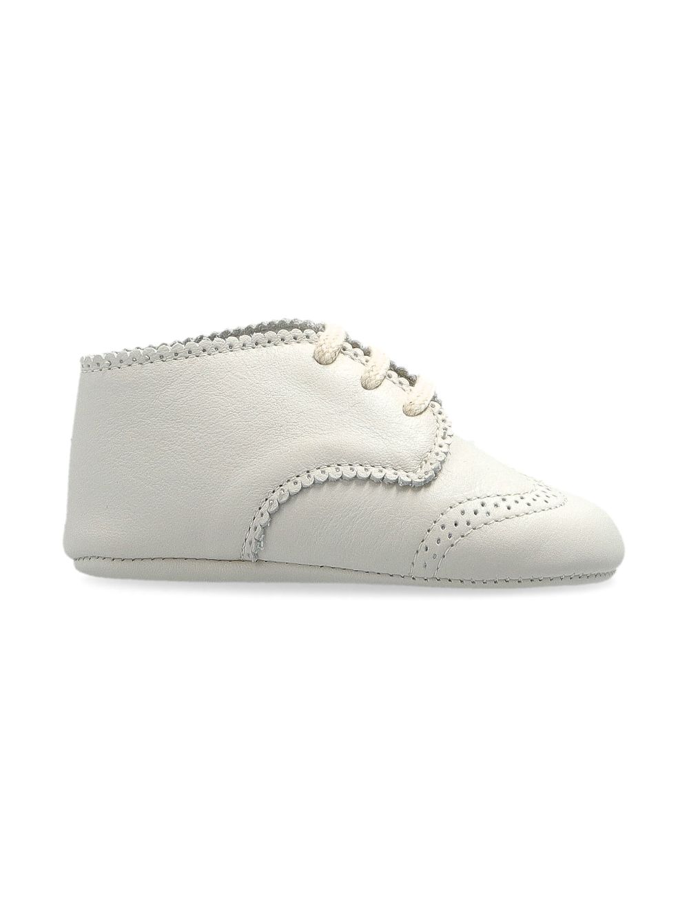 Bonpoint leather pre-walkers - Wit