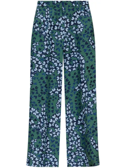 Lanvin pleated silk trousers 