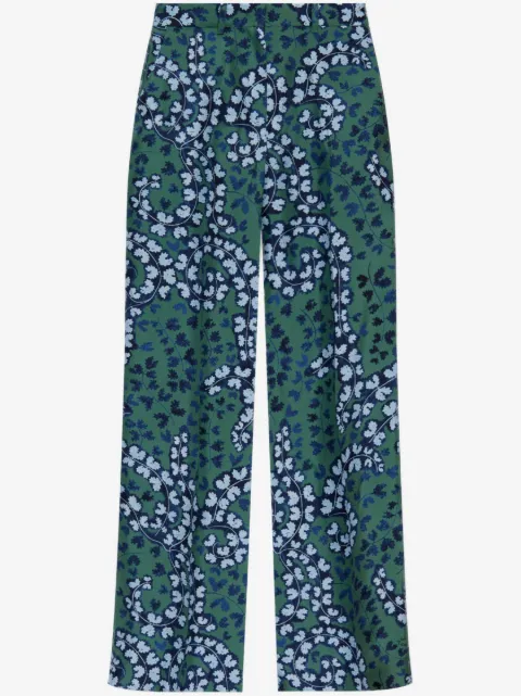Lanvin pleated silk trousers 