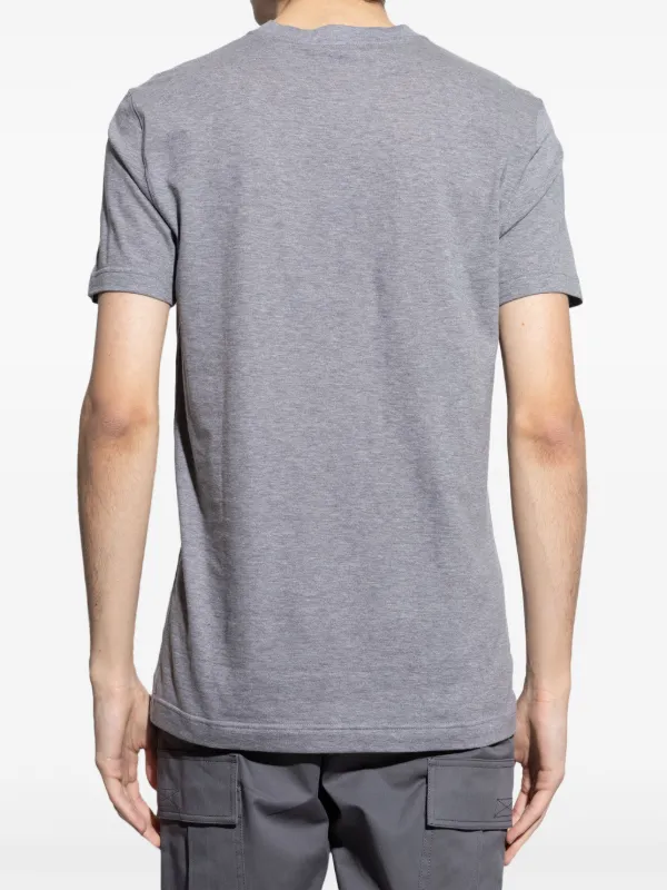 Dolce & Gabbana GREY V-NECK T-SHIRT Vネック Tシャツ ロゴ Dolce & Gabbana v-neck T-shirt | Grey | FARFETCH