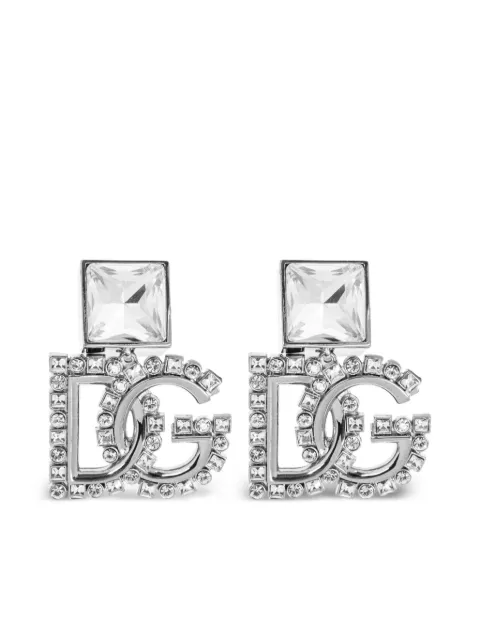 Dolce & Gabbana logo-plaque earrings 