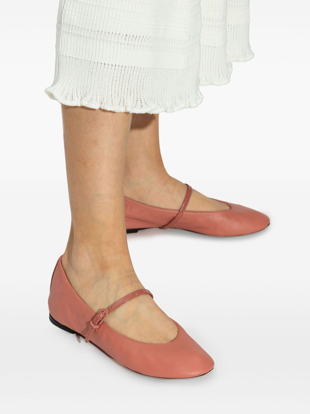 Lanvin Leren ballerina's Roze