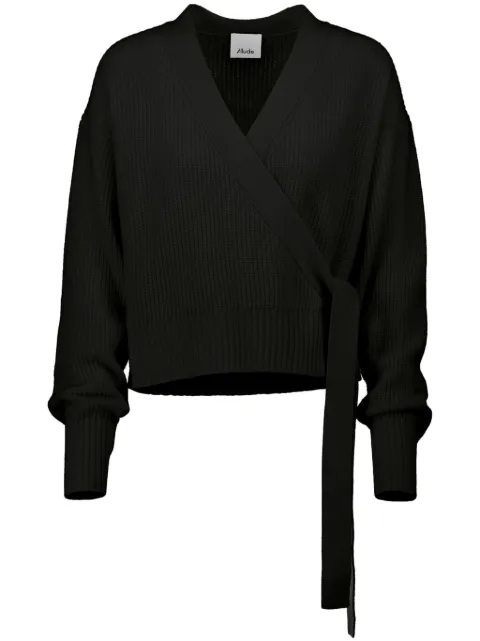 Allude wrap cardigan