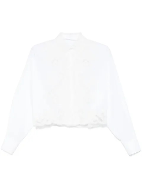 Ermanno Scervino lace-detail shirt