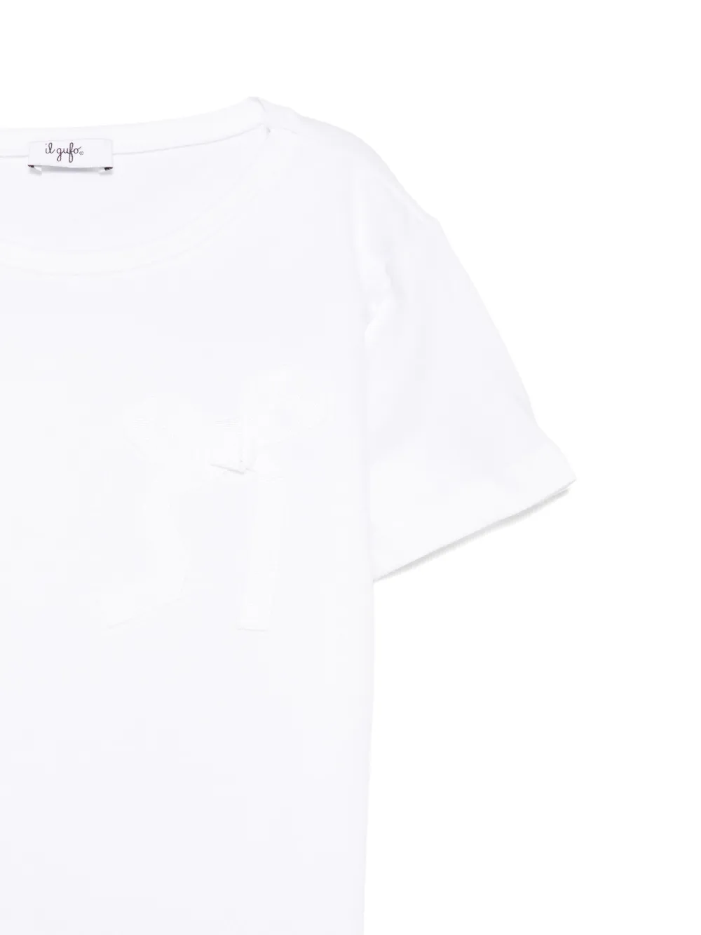 Il Gufo T-shirt met strikdetail Wit