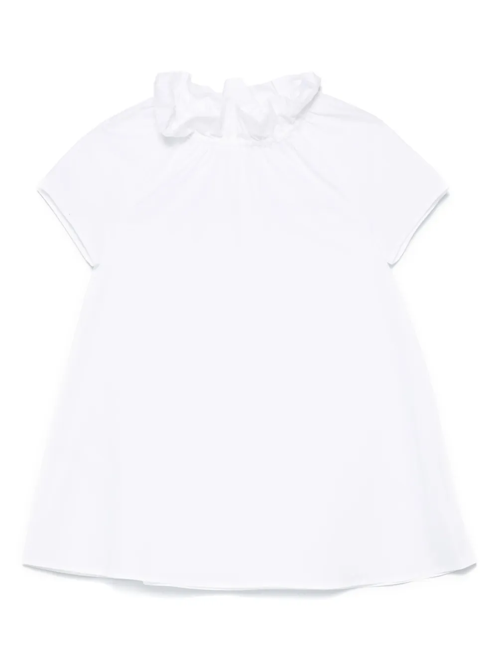 Image 1 of Il Gufo logo-embroidered dress