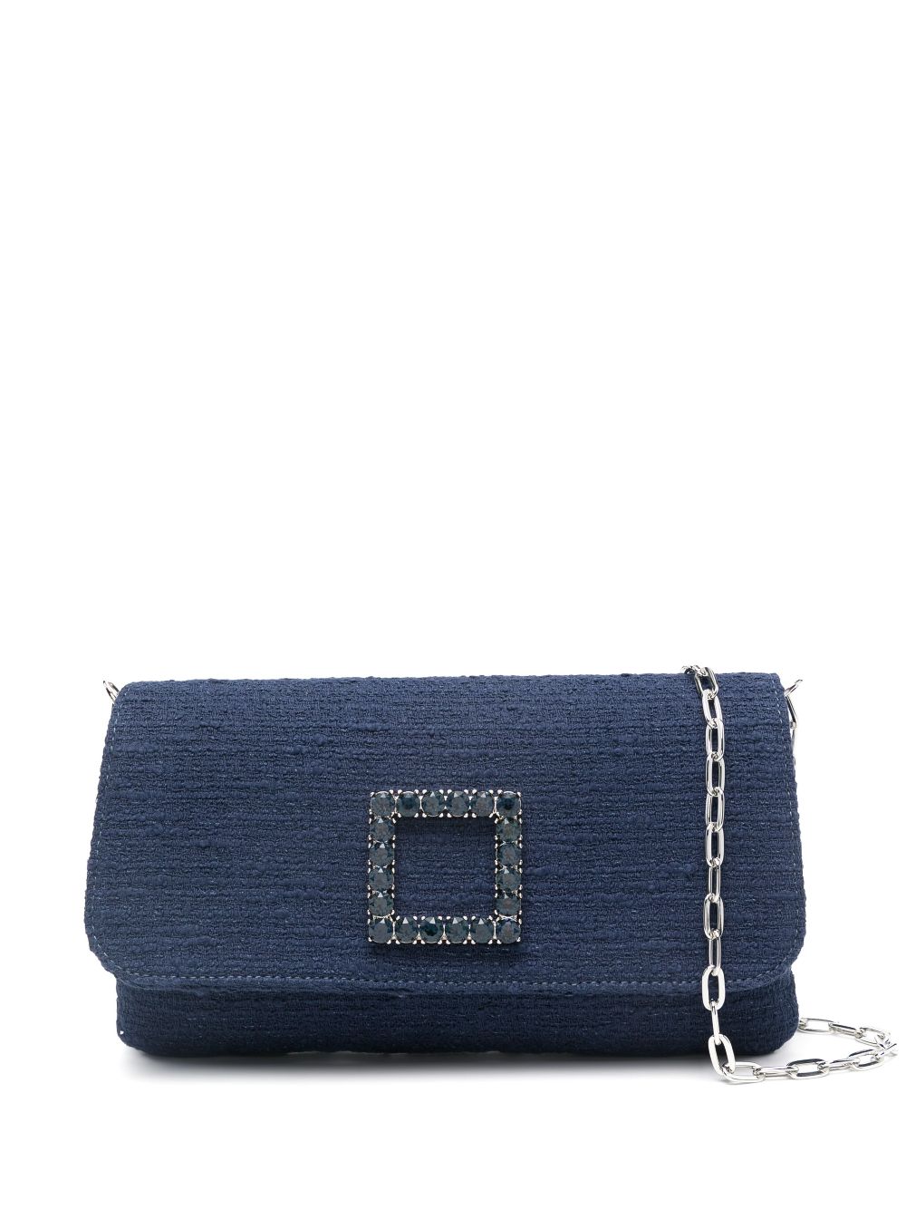 Roberto Festa tweed clutch bag - Blue