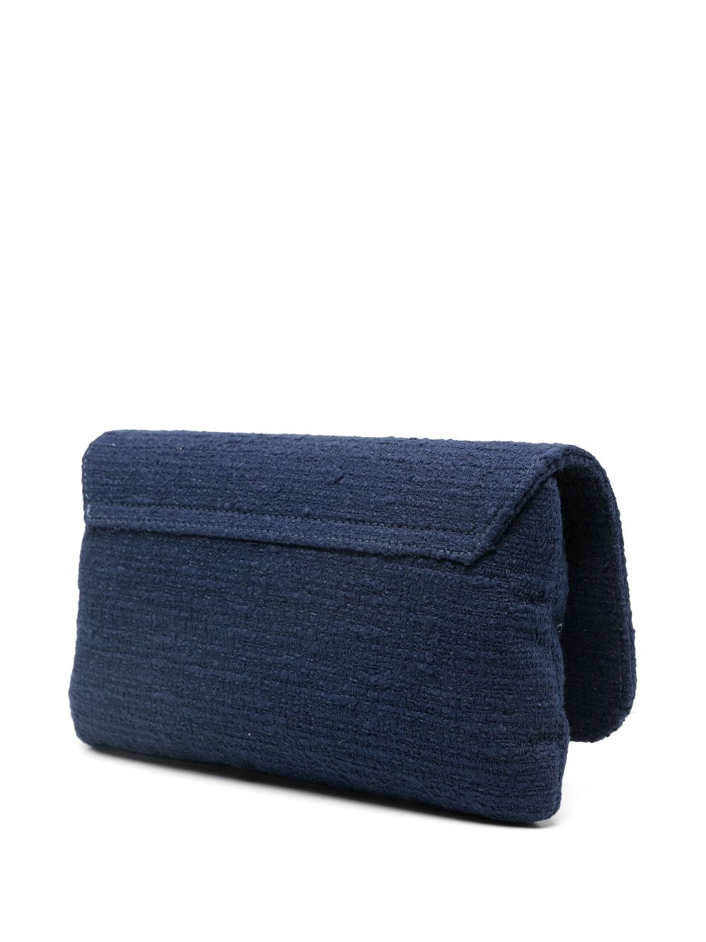 Roberto Festa tweed clutch bag - Blue