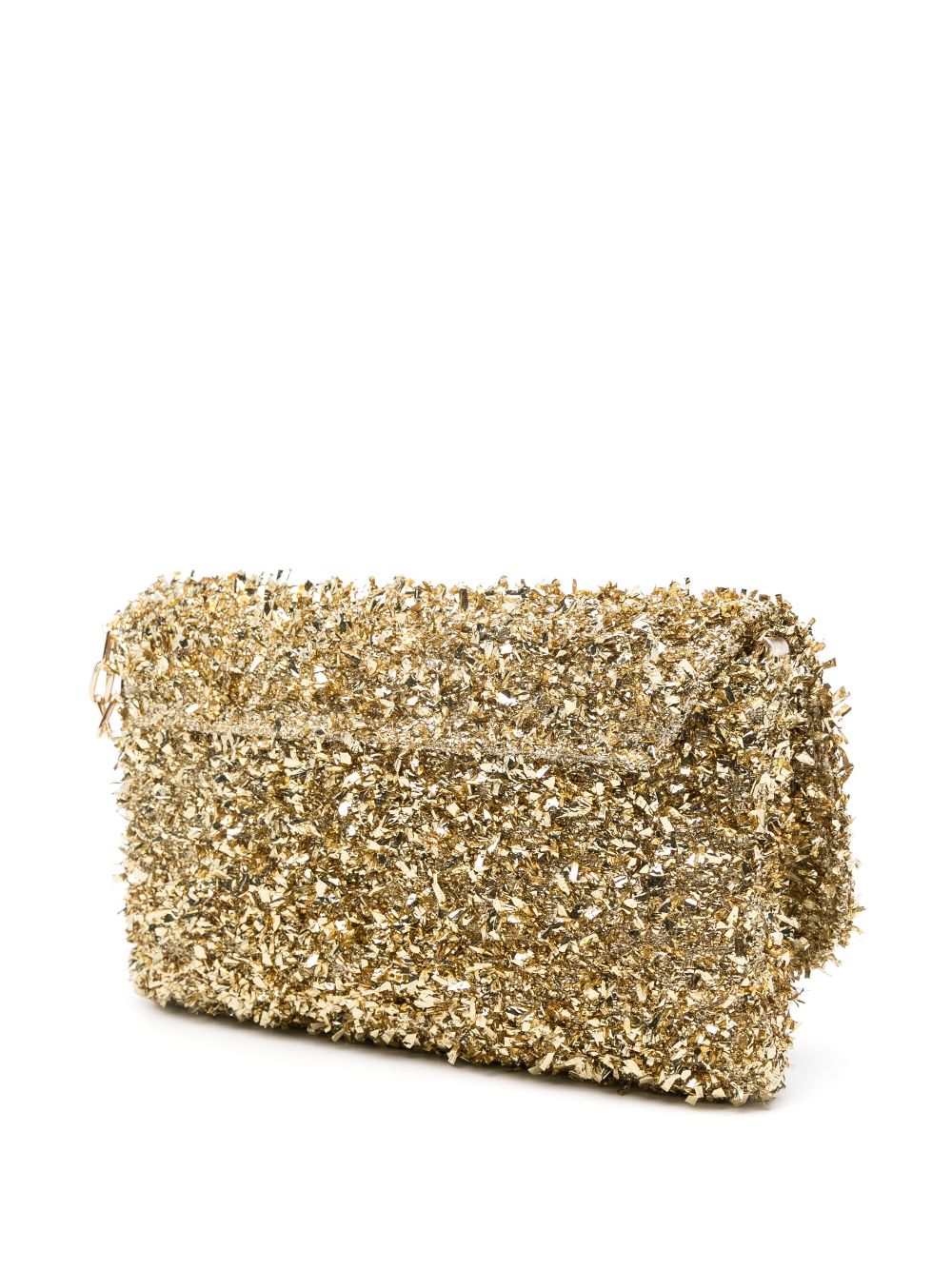 Roberto Festa metallic-finish clutch bag - Gold