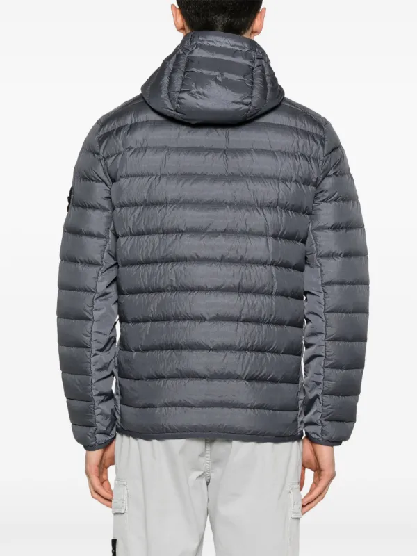 Stone Island コンパスバッジ パデッドジャケット | ブルー | FARFETCH JP