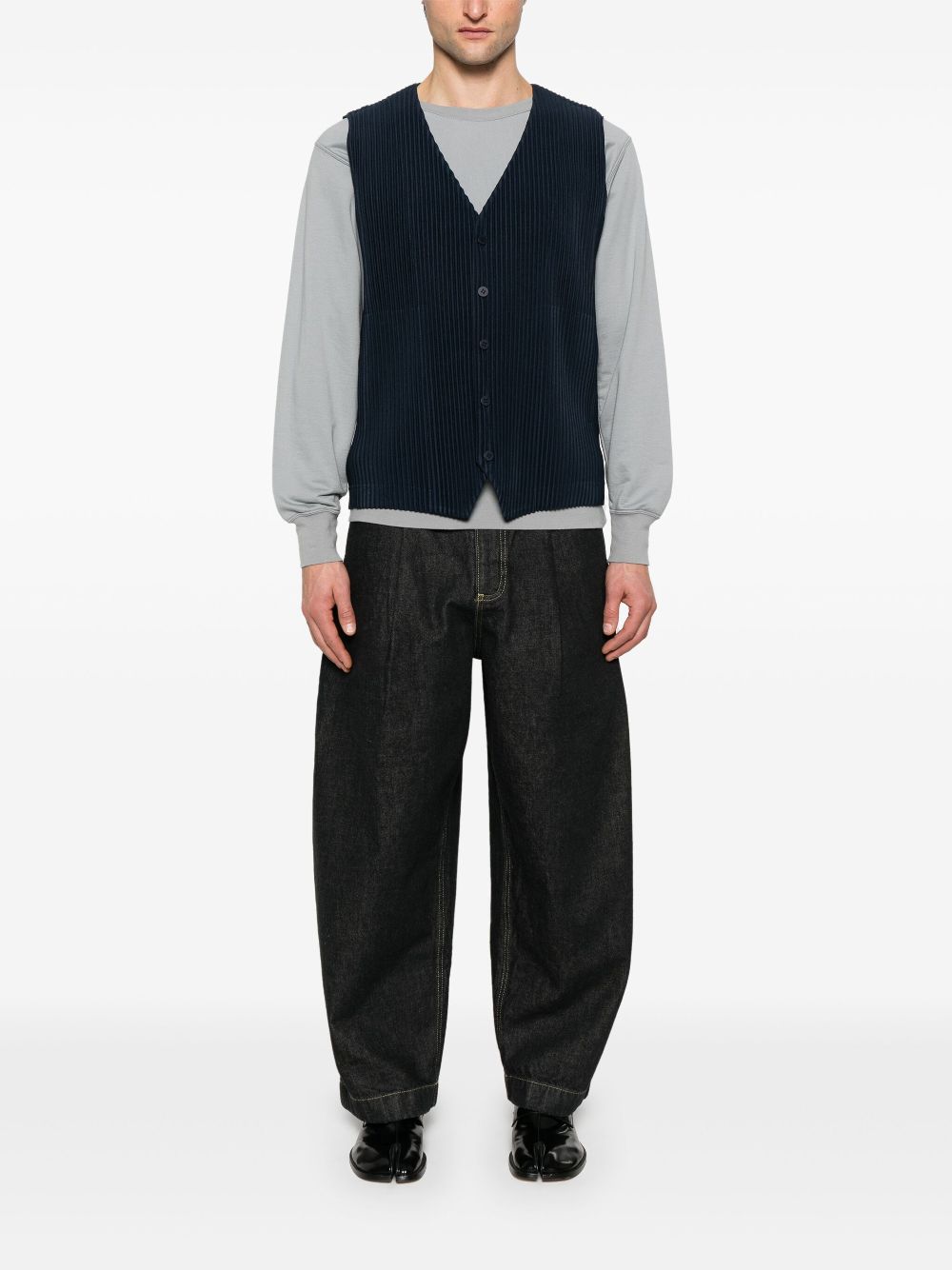 Homme Plissé Issey Miyake Tailored Pleats 2 vest - Blue