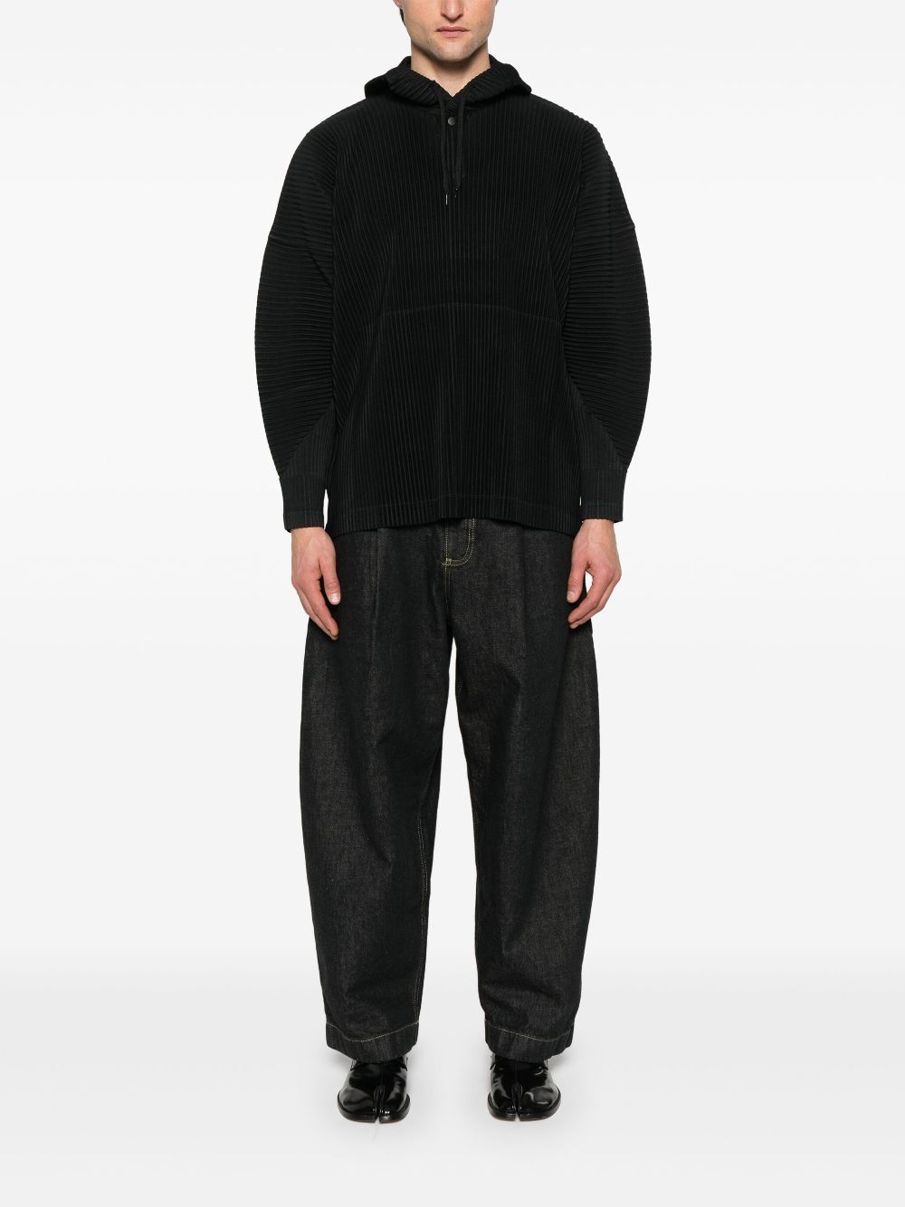 Homme Plissé Issey Miyake MC December hoodie - Black