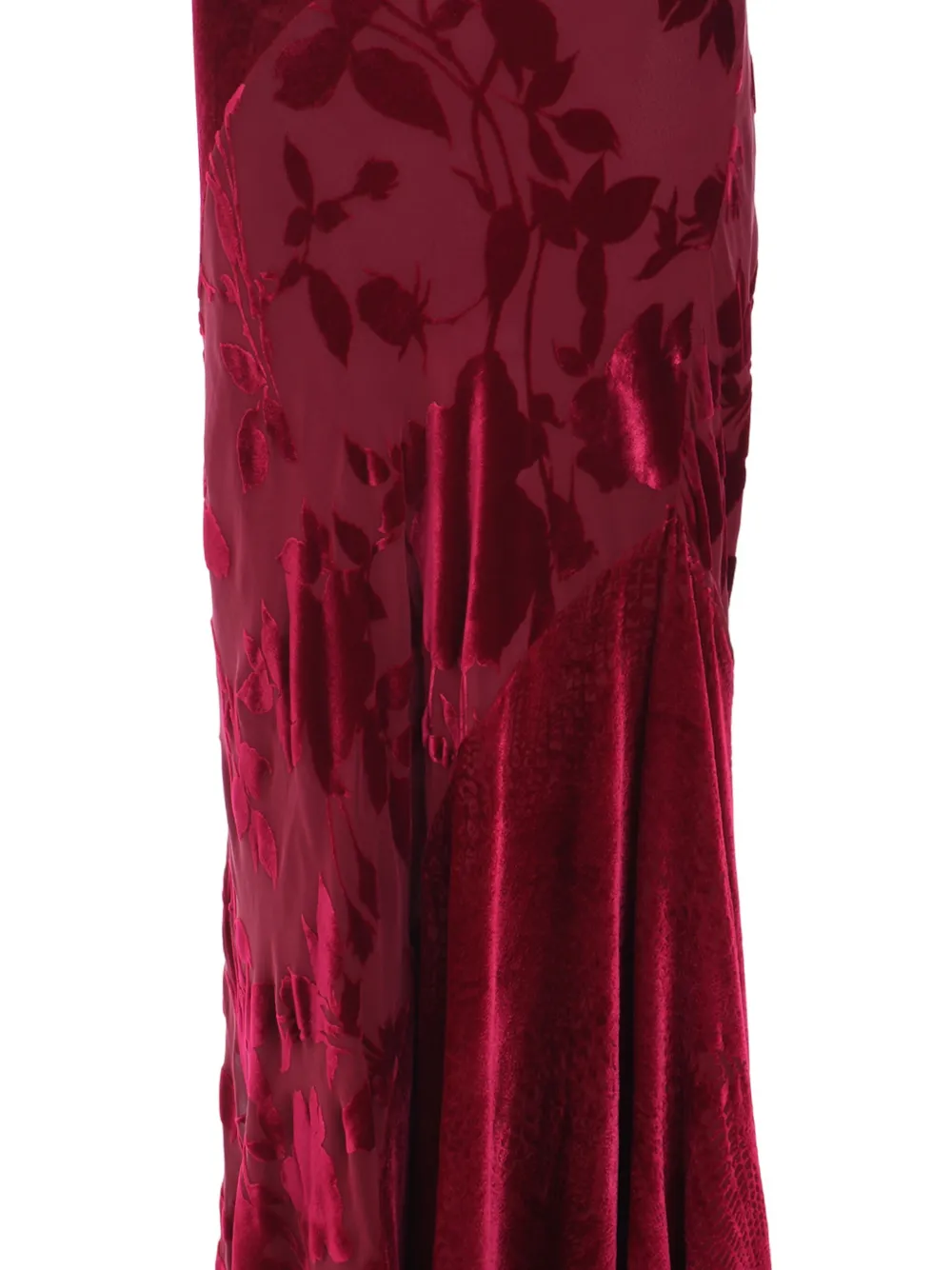 Roberto Cavalli Maxi-rok met vlakken Rood