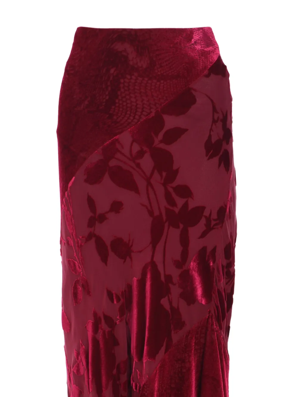 Roberto Cavalli Maxi-rok met vlakken Rood