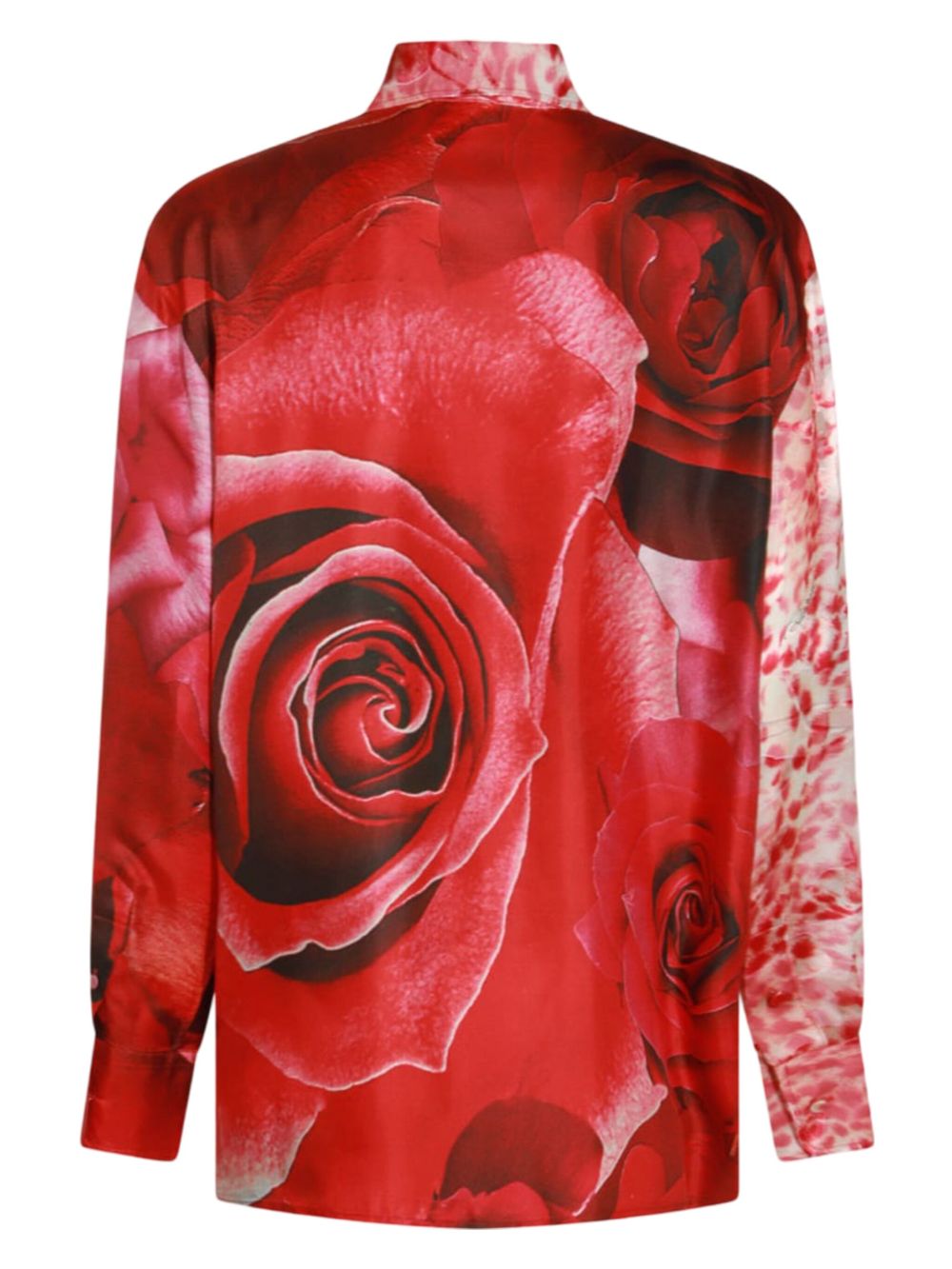 Roberto Cavalli mix-print shirt - Rood