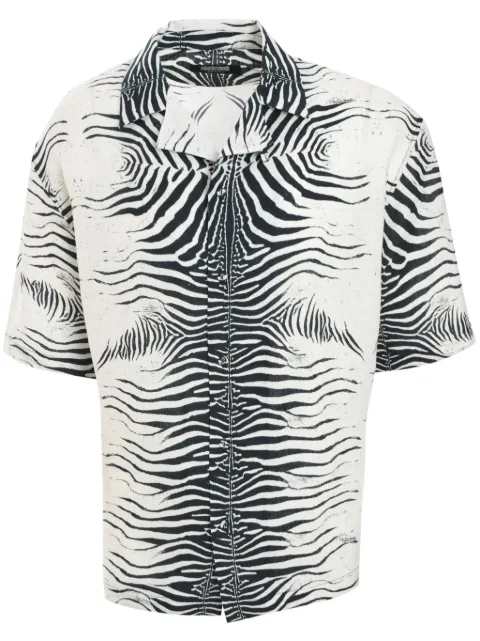 Roberto Cavalli camisa con estampado de cebra