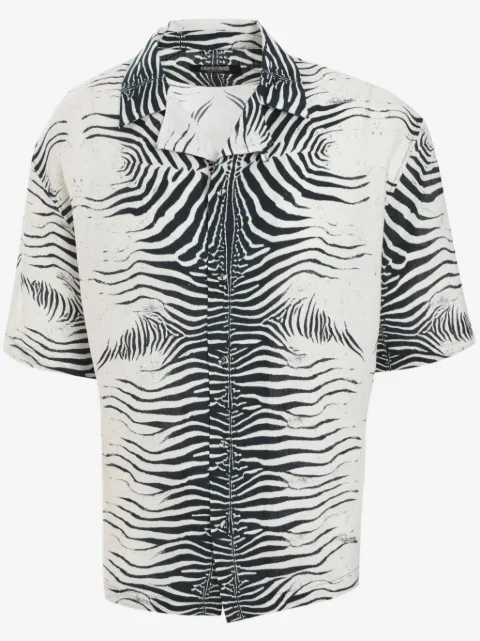 Roberto Cavalli zebra-print shirt