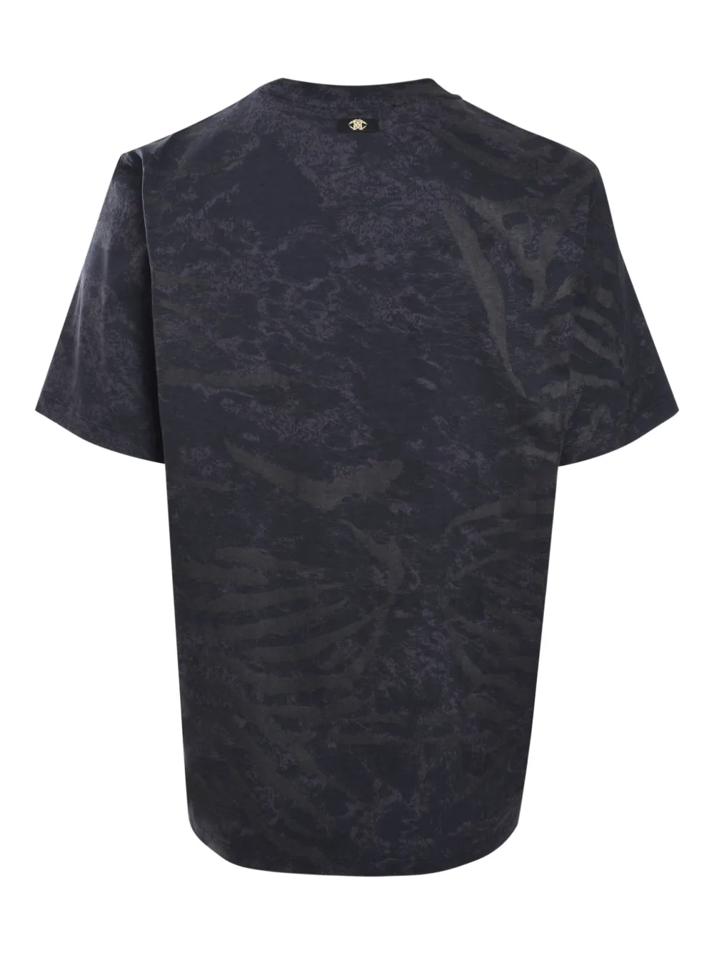 Roberto Cavalli Laminated Zebra T-shirt - Zwart