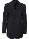 Roberto Cavalli devoré-effect blazer - Black