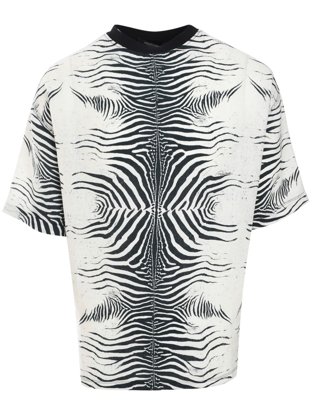 Roberto Cavalli zebra-print t-shirt - White