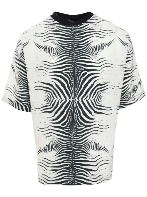 T-shirt à imprimé zébré - Roberto Cavalli - Modalova