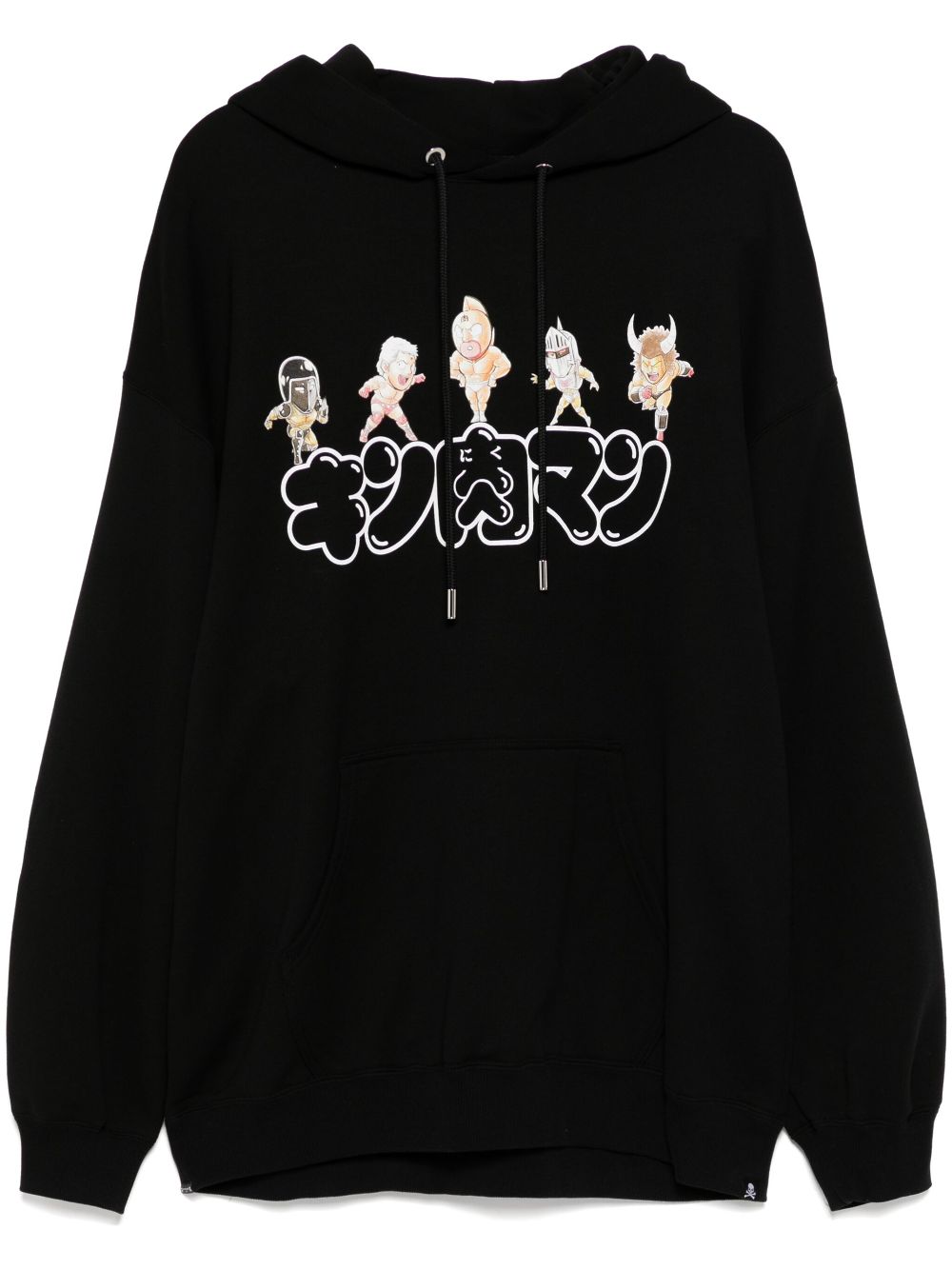 Mastermind Japan x Kinniku Man logo-print hoodies - Black