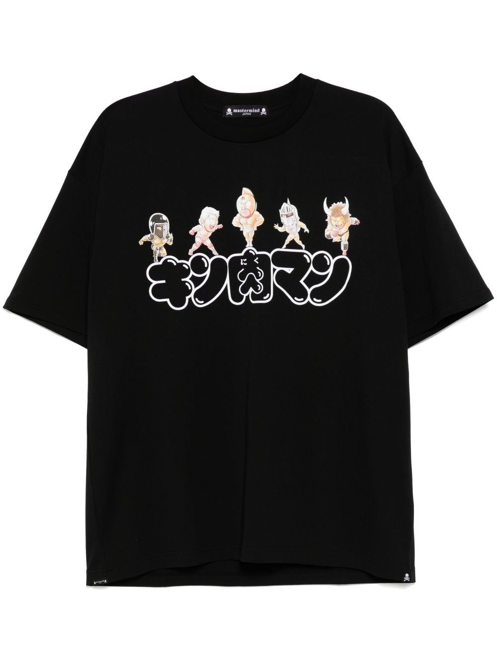 Mastermind Japan x Kinniku Man logo-print T-shirt - Black