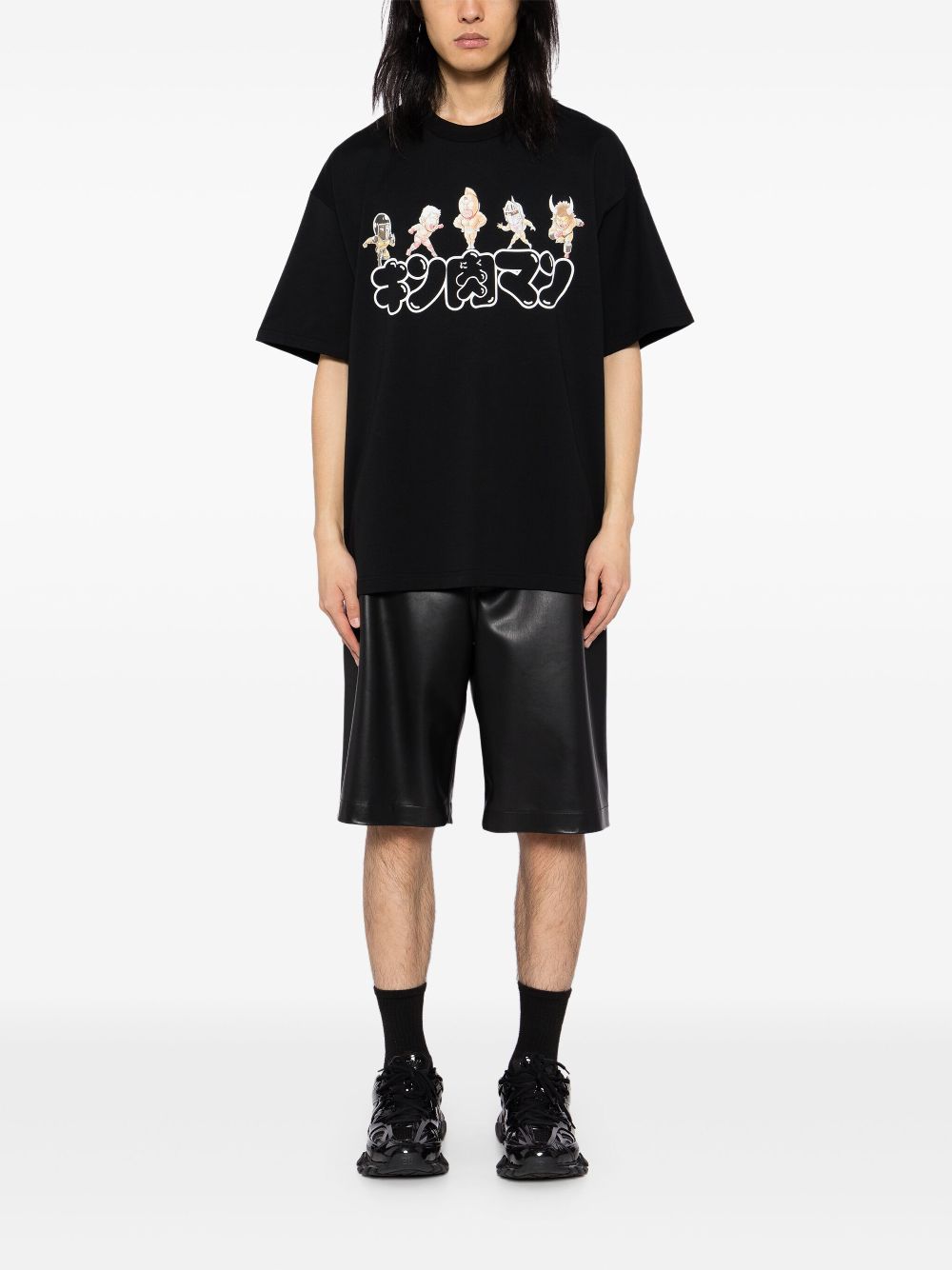 Mastermind Japan x Kinniku Man logo-print T-shirt - Black