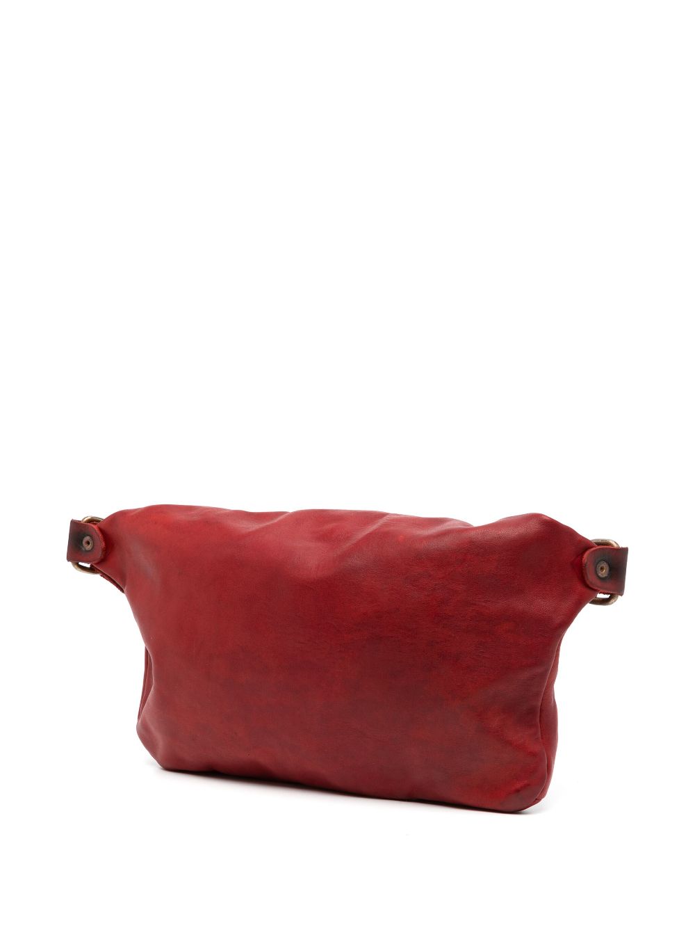 Guidi zipped shoulder bag - Red